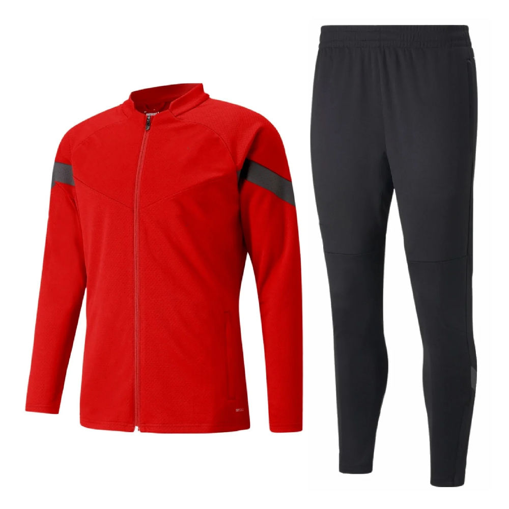 National Apparels Custom Mens Soccer Tracksuits Youth Football Tracksuit 100% Polyester Training Uniform Soccer Sportswear Half Zipper Tracksuits